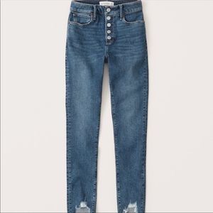 Abercrombie High Rise Super Skinny Ankle Jeans